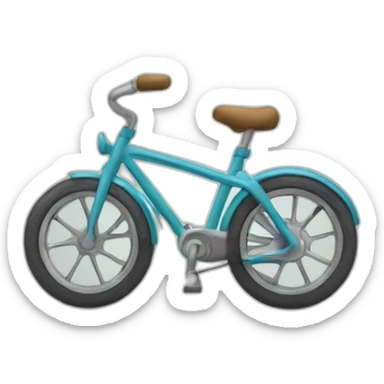 Vélo en roue arrière sticker