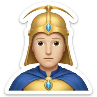 doctor fate with cape and helmet sticker