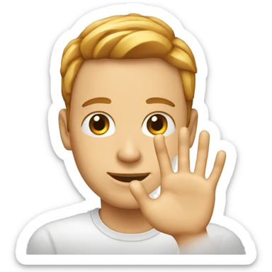 Une main qui lève le pouce et l’index sticker