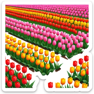 Tulips in Holland sticker