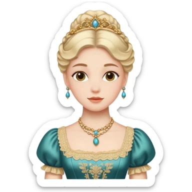 bridgerton aesthetic fan sticker