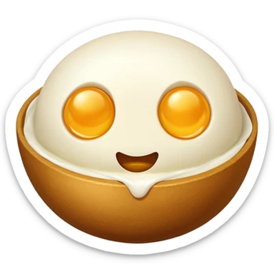 Mozzarella cheese balls sticker