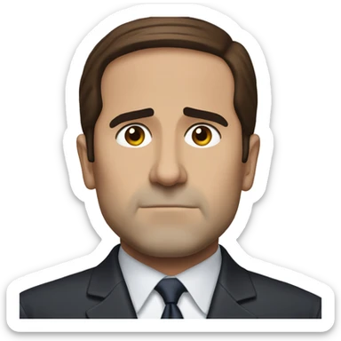 Michael Scott in Star Wars sticker