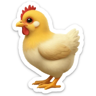 a baby chicken sticker