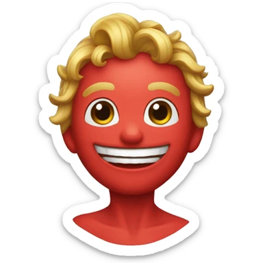 Cangrejo rojo feliz sticker