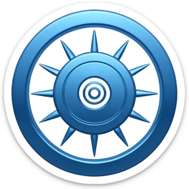 Sudarshan chakta horizontally sticker