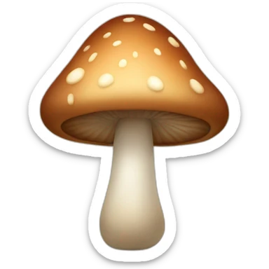 Brown Mushroom sticker