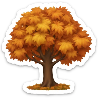 autumn tree sticker