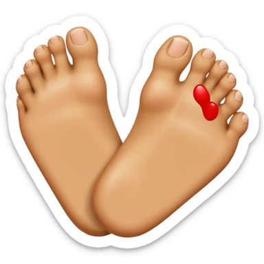 Like with a toe sticker