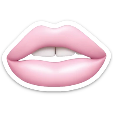 Light pink lipstick  sticker