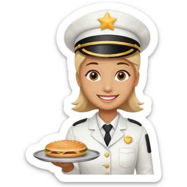 drive through restaurant employee sticker