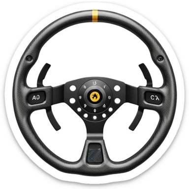 F1 steering wheel sticker