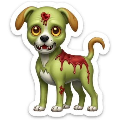 zombie dog full body sticker