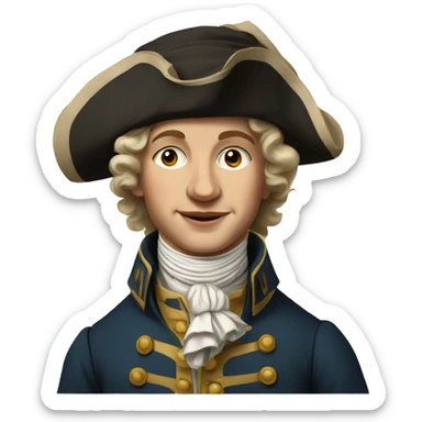 18th century Swiss young man sticker