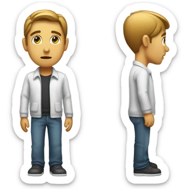 I saw you but I was too shy to come close sticker