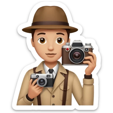 fotógrafo moderno sticker
