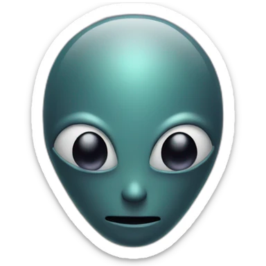 app icon, message app for aliens sticker