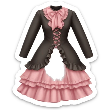 Victorian pink cute dress  sticker