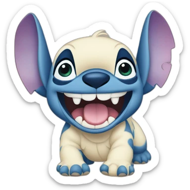 Stitch from lilo and stitch movie  sticker
