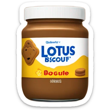 Lotus biscoff cookie butter  sticker
