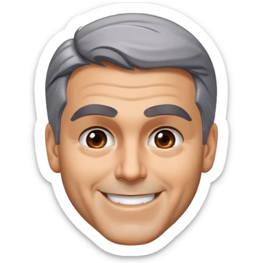 George clooney head slap sticker