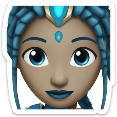 blue neytiri from avatar sticker