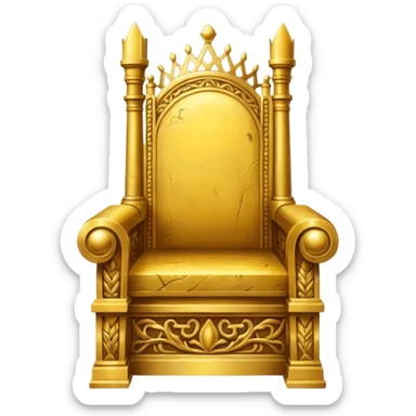 The throne of ancient kings in full majesty sticker