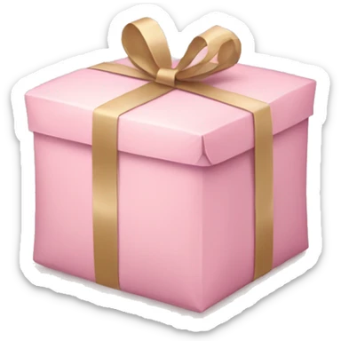 light pink package sticker