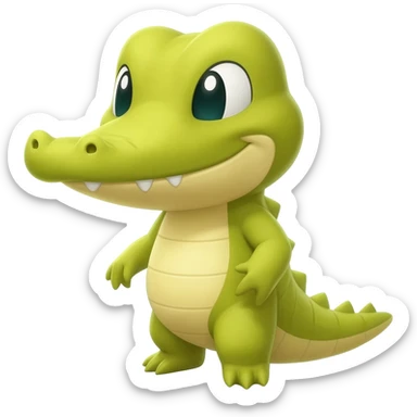 yellow crocodile fakemon sticker