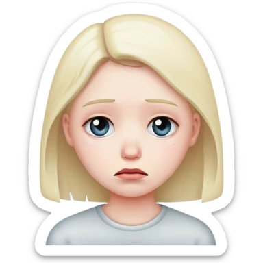 heartbroken sad face  sticker