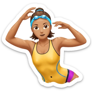 swimmer Athlete in Action sticker