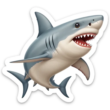 Shark wearing shoes and he has only 2 legs Italian brainrot tralalelo tralala sticker
