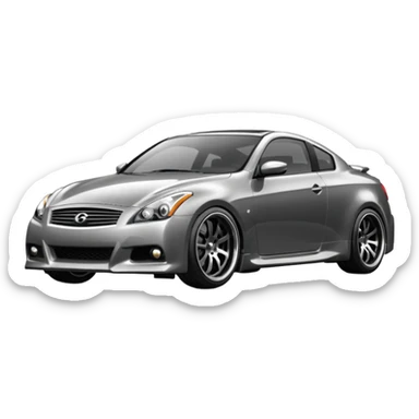 G37 coupe car lowered with dark mags darksliver car 10.5 rears sticker