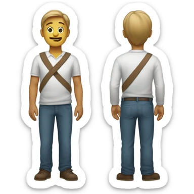 A person being adaptable sticker