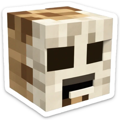 Dame emojis de Logo de Mincraft con un mas y normal sticker