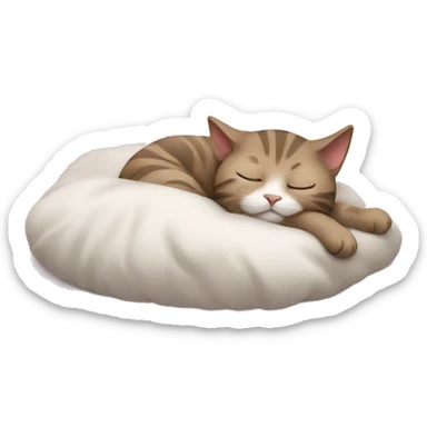 Cat sleep sticker