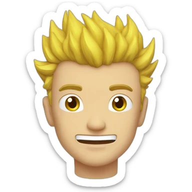 Super-sayan-cushion sticker