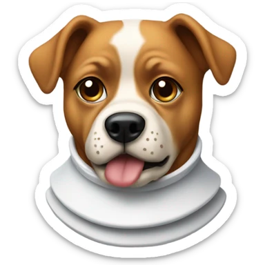 Dog with cone  sticker