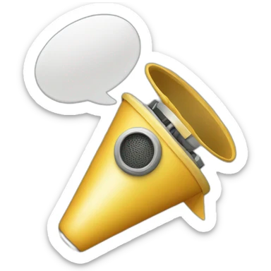 megafono sticker