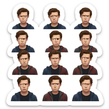 Tom holland sad sticker