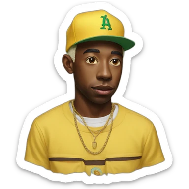 tyler the creator with chapka sticker