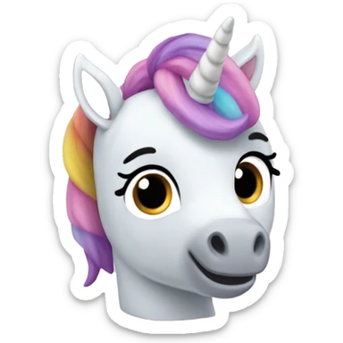 A unicorn beanie, boo sticker