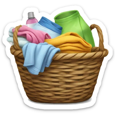 baskets with laundry sticker