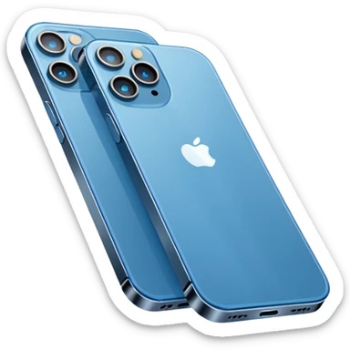 Téléphone iPhone 13 bleu sticker