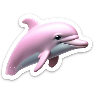 Pastel-pink-colors-dolphin sticker