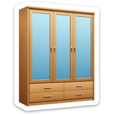 wardrobe modern closed mirror door sticker