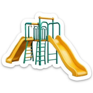  outside playground with grass sticker