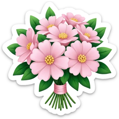 pale pink flower bouquet 🌸 sticker