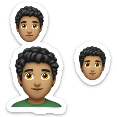 brazilian-white-guy-black-hair sticker