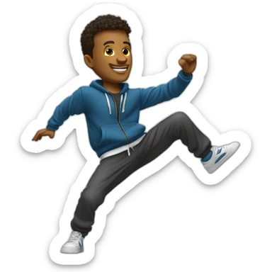 Danseur de breakdance sticker